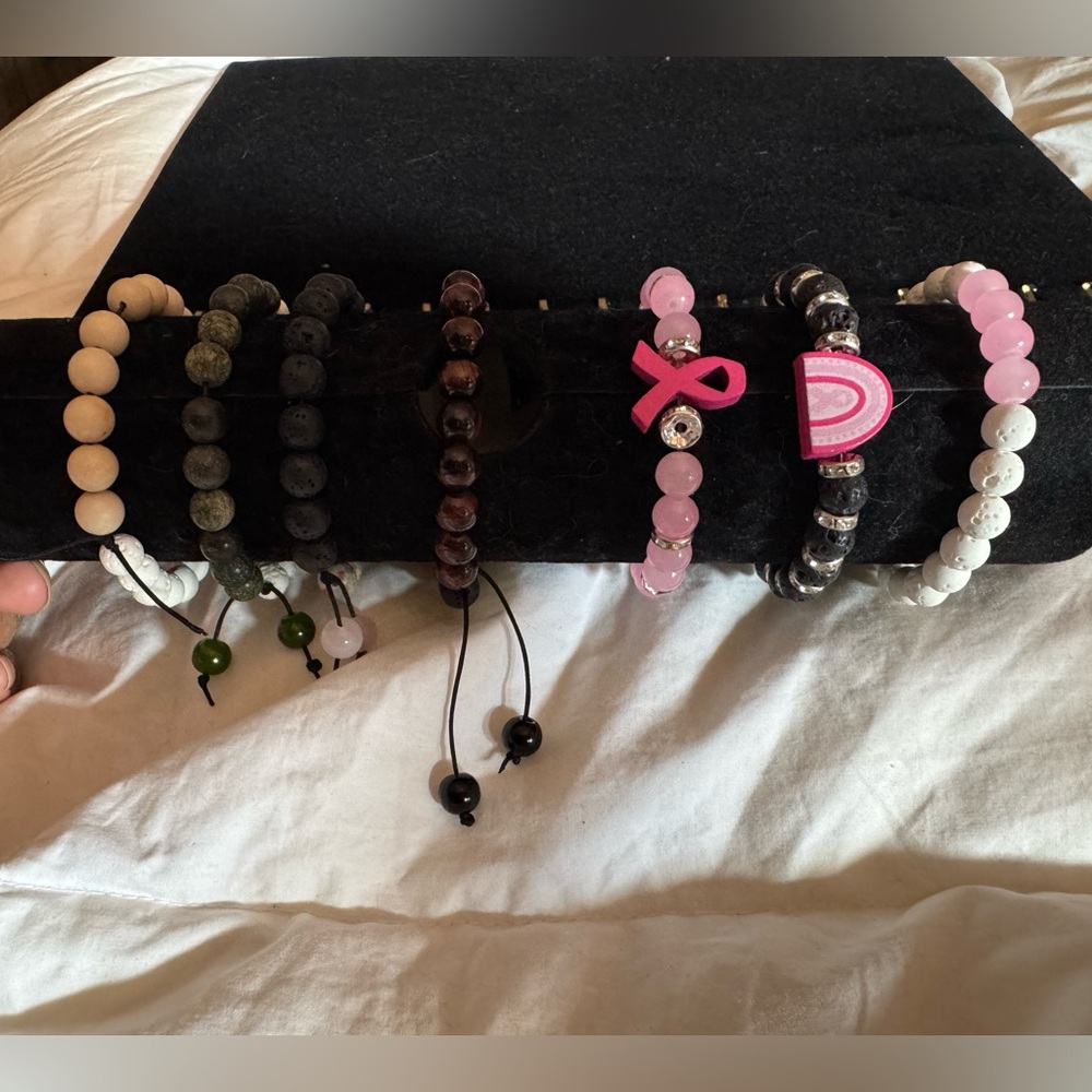 Handcrafted Natural and Lava Stone Custom Bracelet